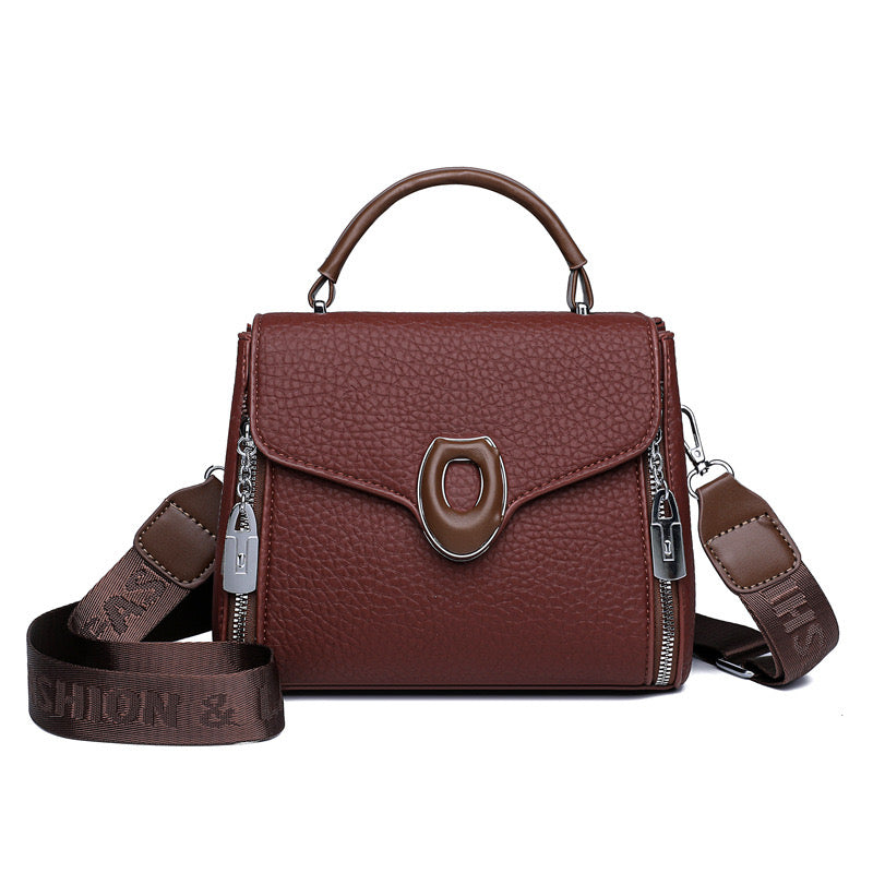 Stylish  Handbag with Top Handle & Shoulder Strap 555-12