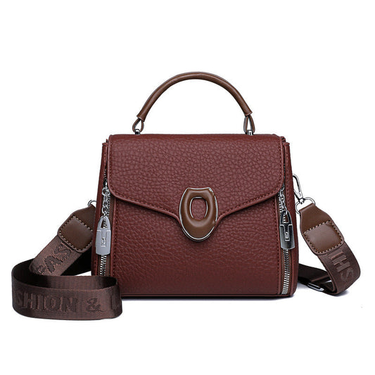 Stylish  Handbag with Top Handle & Shoulder Strap 555-12