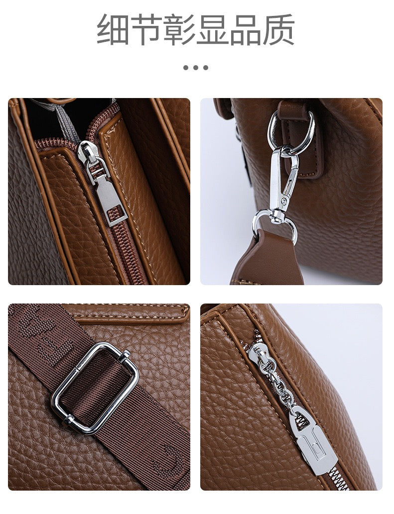 Stylish  Handbag with Top Handle & Shoulder Strap 555-12