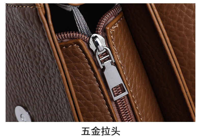 Stylish  Handbag with Top Handle & Shoulder Strap 555-12