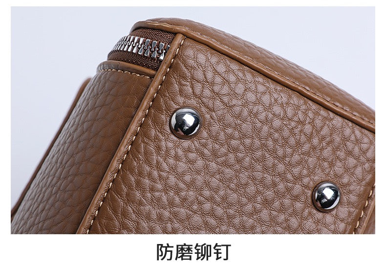 Stylish  Handbag with Top Handle & Shoulder Strap 555-12