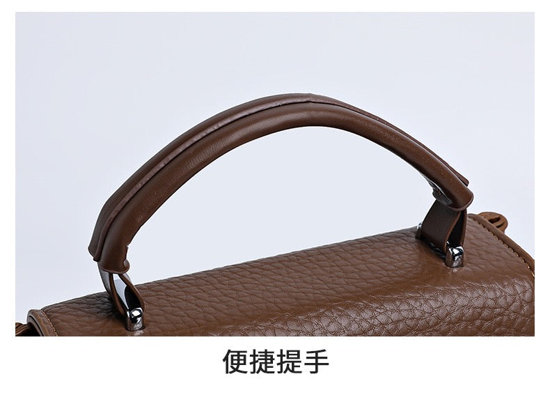 Stylish  Handbag with Top Handle & Shoulder Strap 555-12