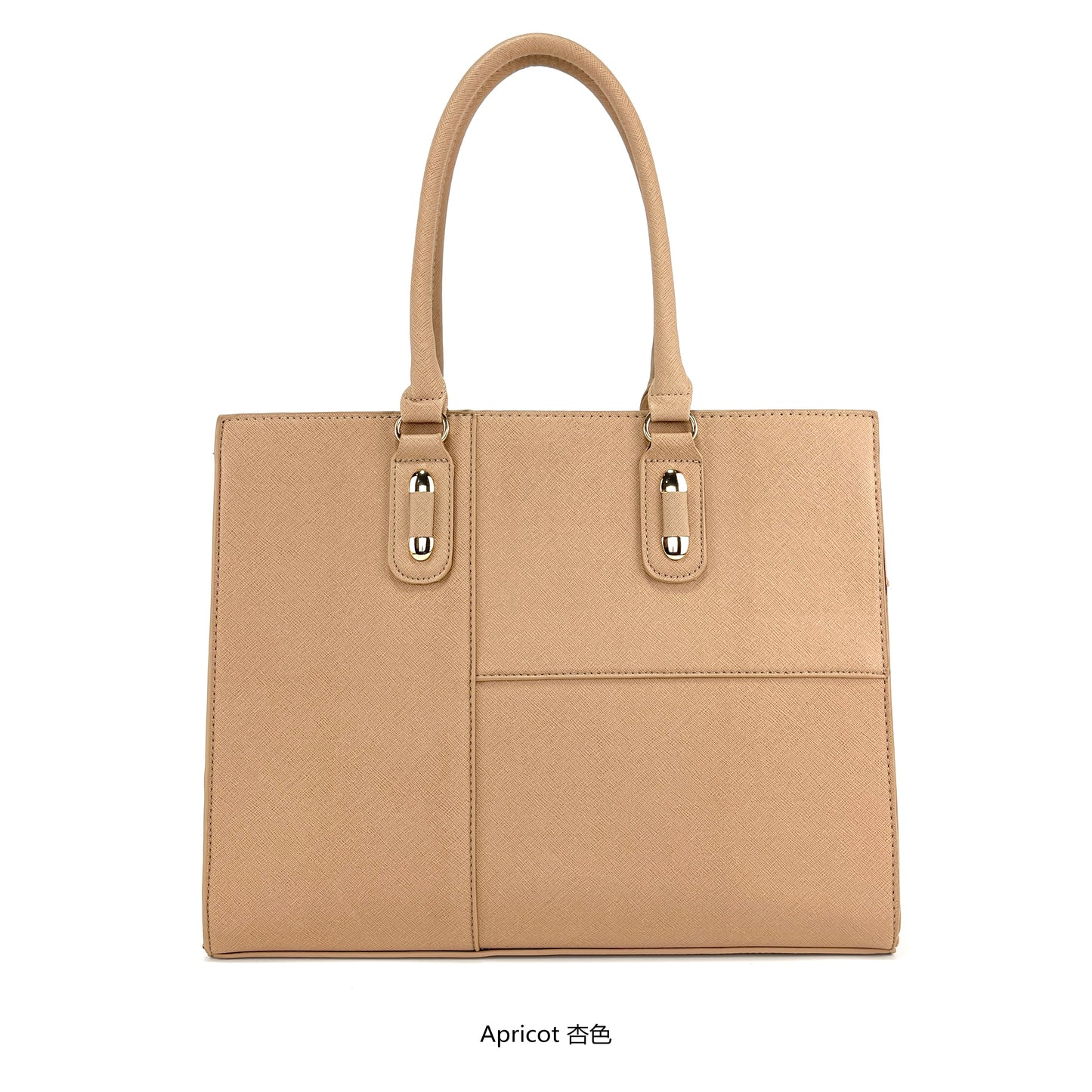 Miss Susan 15.6 Inch Camel Tote Bag – Stylish Women Work & Office Handbag 1031-2