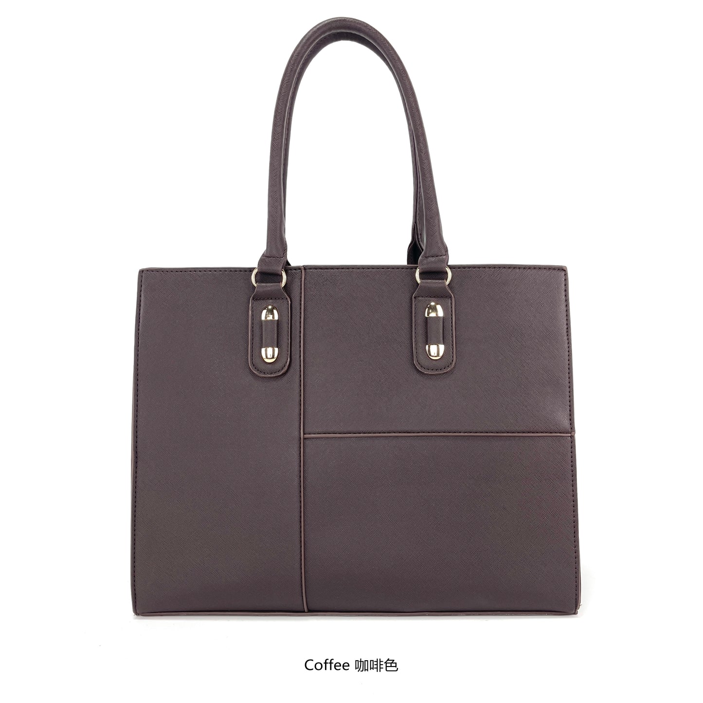 Miss Susan 15.6 Inch Camel Tote Bag – Stylish Women Work & Office Handbag 1031-2