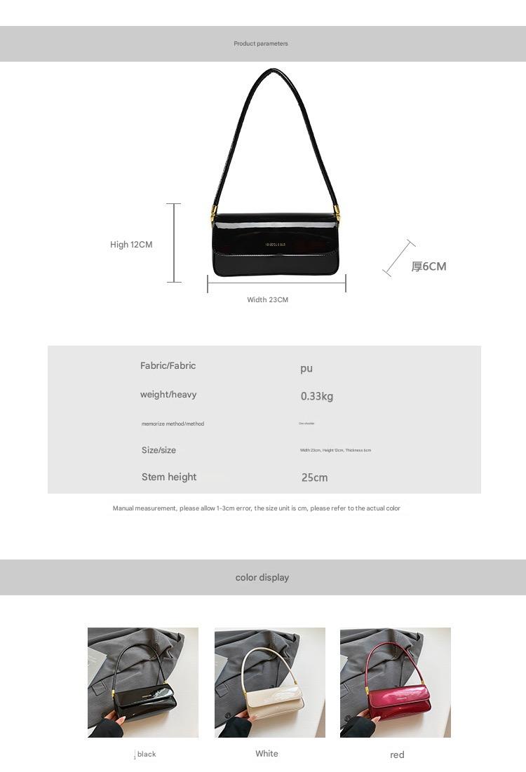 KEKEDOU & BAG Patent Leather Shoulder Bag – Elegant Mini Handbag for Women 2512