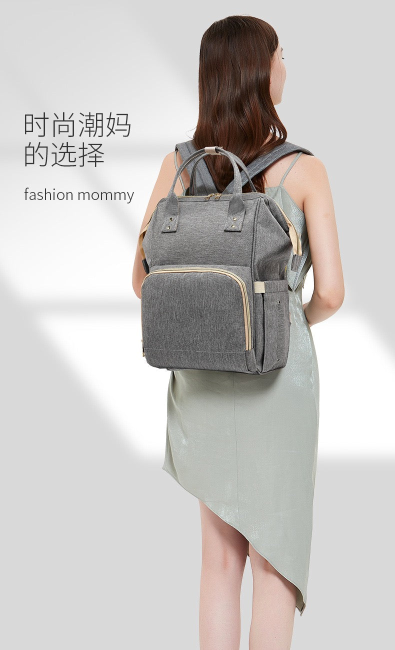 Grey Diaper Bag, Baby Nappy Changing Bag 4125 GALAXY BAGS