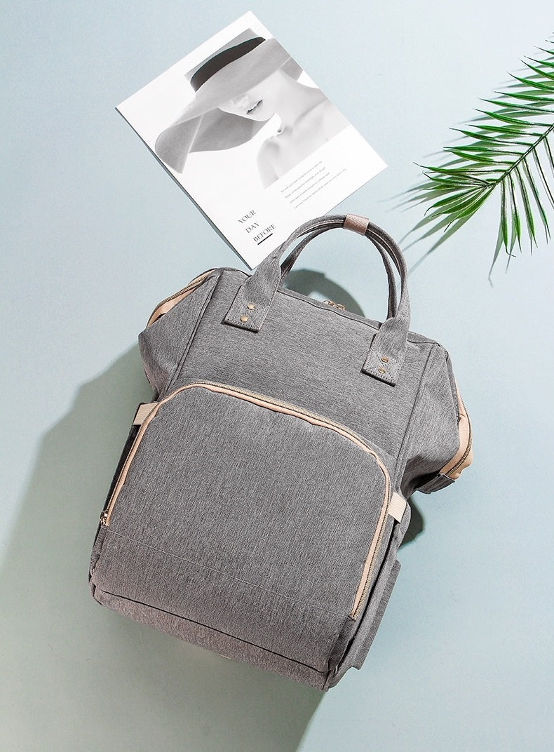 Grey Diaper Bag, Baby Nappy Changing Bag 4125 GALAXY BAGS