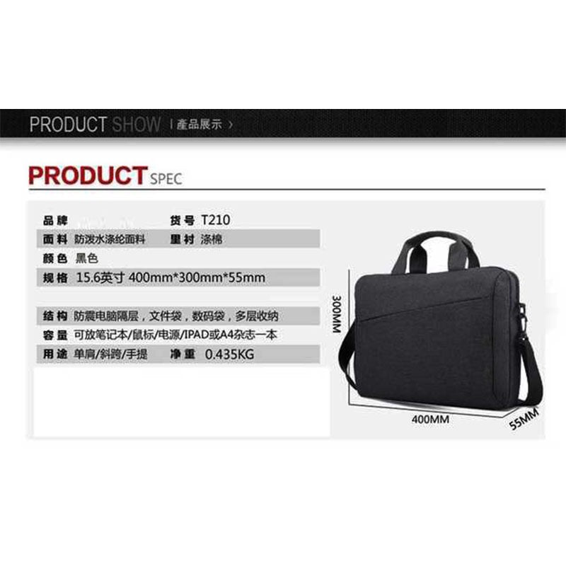 Black workship 14/15 inch Lenovo Laptop File Bag 4074 GALAXY BAGS