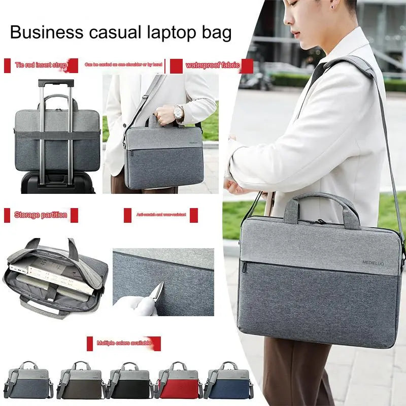 Laptop Bag 16 Inch Waterproof Polyester Briefcase T52 - Galaxy Bags
