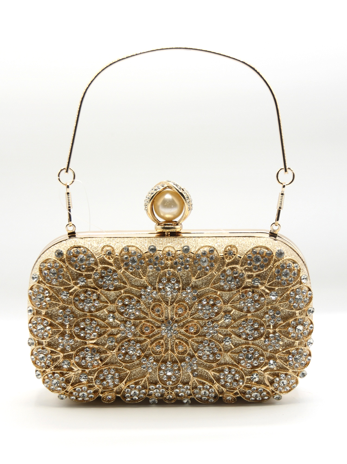 Golden Latest Stylo Bridal Clutch For Women 5002 GALAXY BAGS