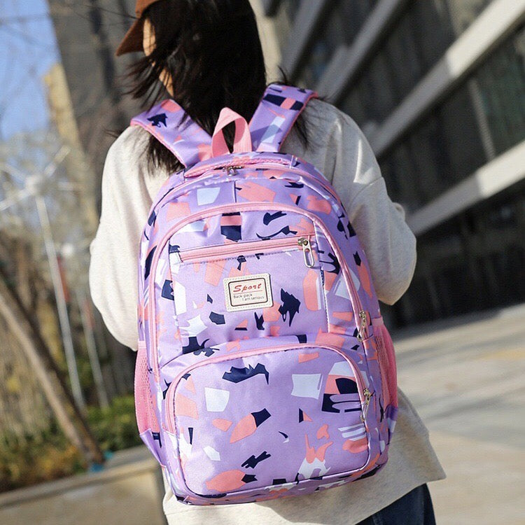 School Bag Multifunction Colorful Printing Backpack 1639-7 GALAXY BAGS