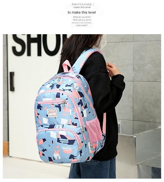 School Bag Multifunction Colorful Printing Backpack 1639-7 GALAXY BAGS