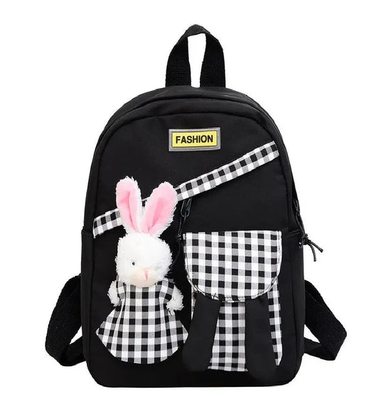 Pink School Bag with Trolley Sleeve for Kids - Model 4136 GALAXY BAGS