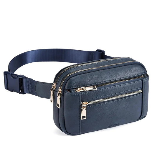 Premium Leather Fanny Pack - Lightweight Waist Bag with Adjustable Belt - Galaxy Bags