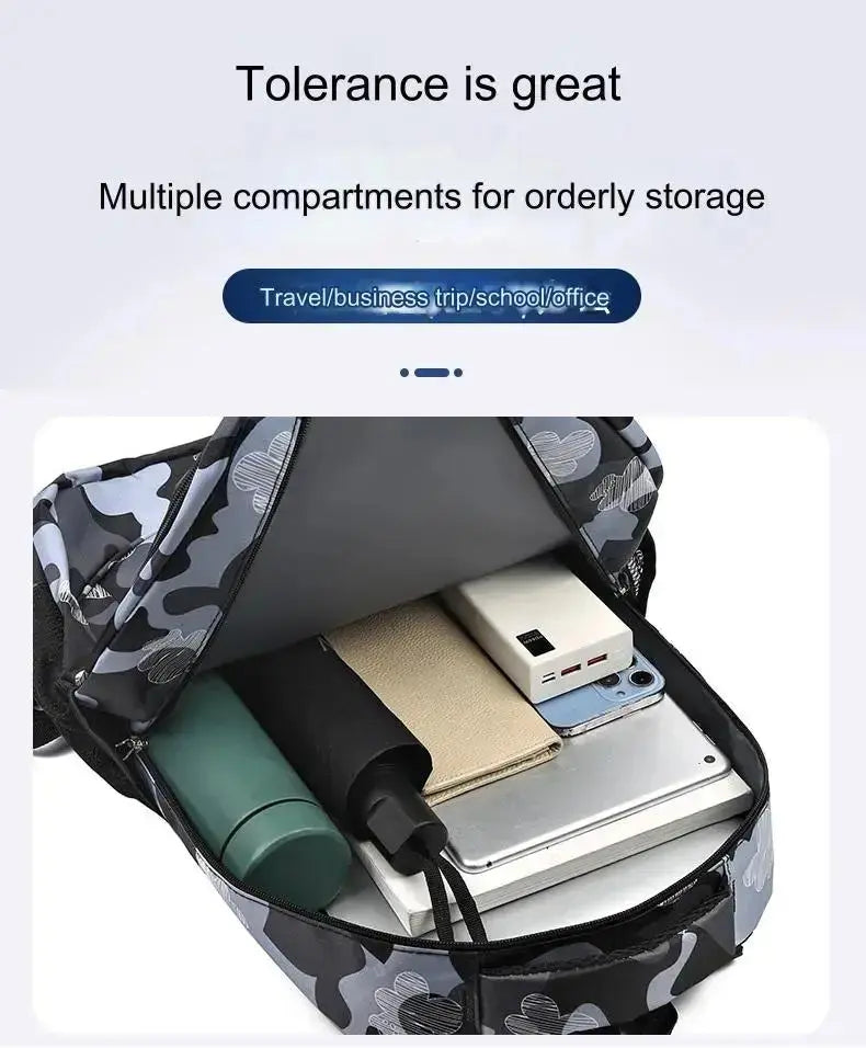 Red Men & Women bookbag USB Charger 4003 GALAXY BAGS