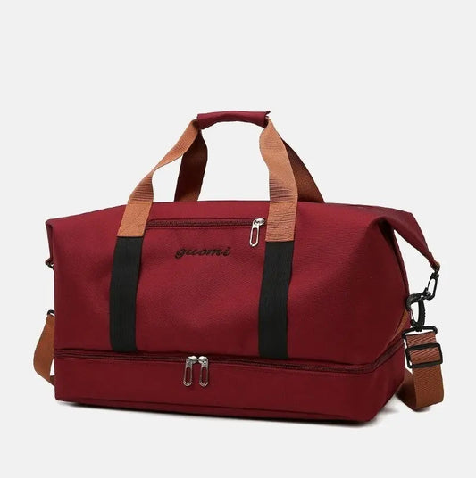 Red Travel Duffel Bag for Men & Women 4130 GALAXY BAGS