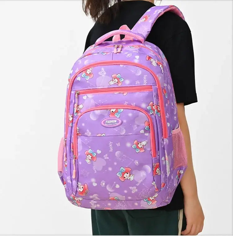 Waterproof Bow Print Student Backpack 1217 GALAXY BAGS