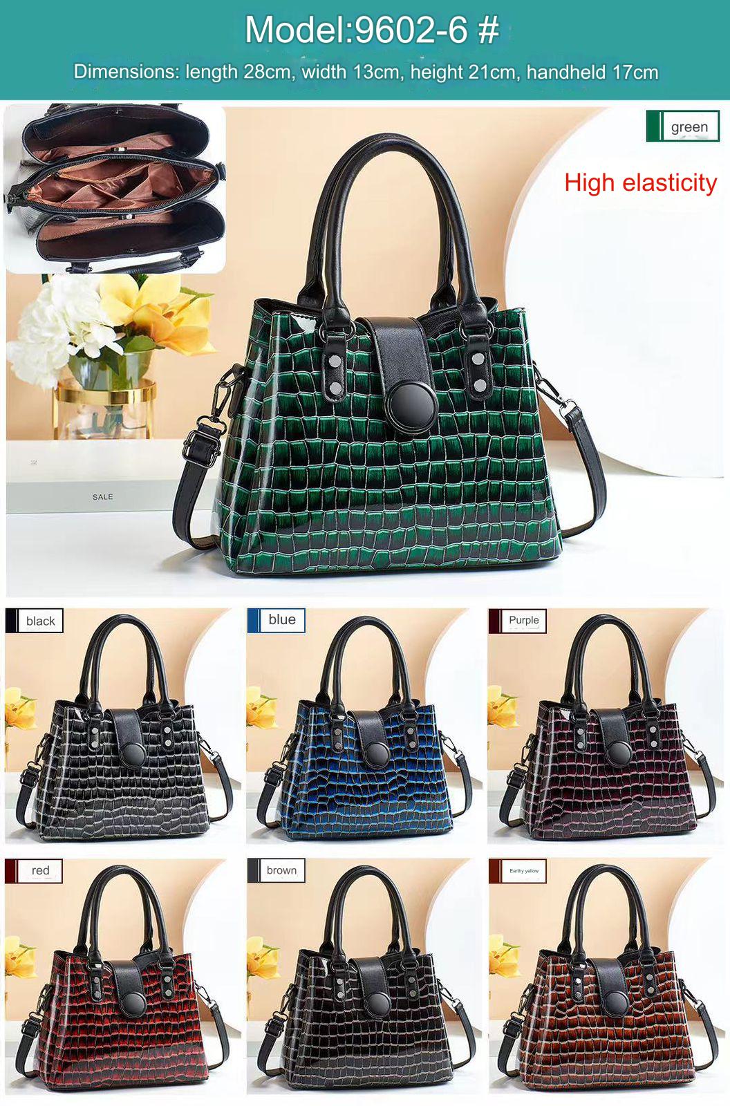 Black  Purse Ladies Purse 6902-6 GALAXY BAGS