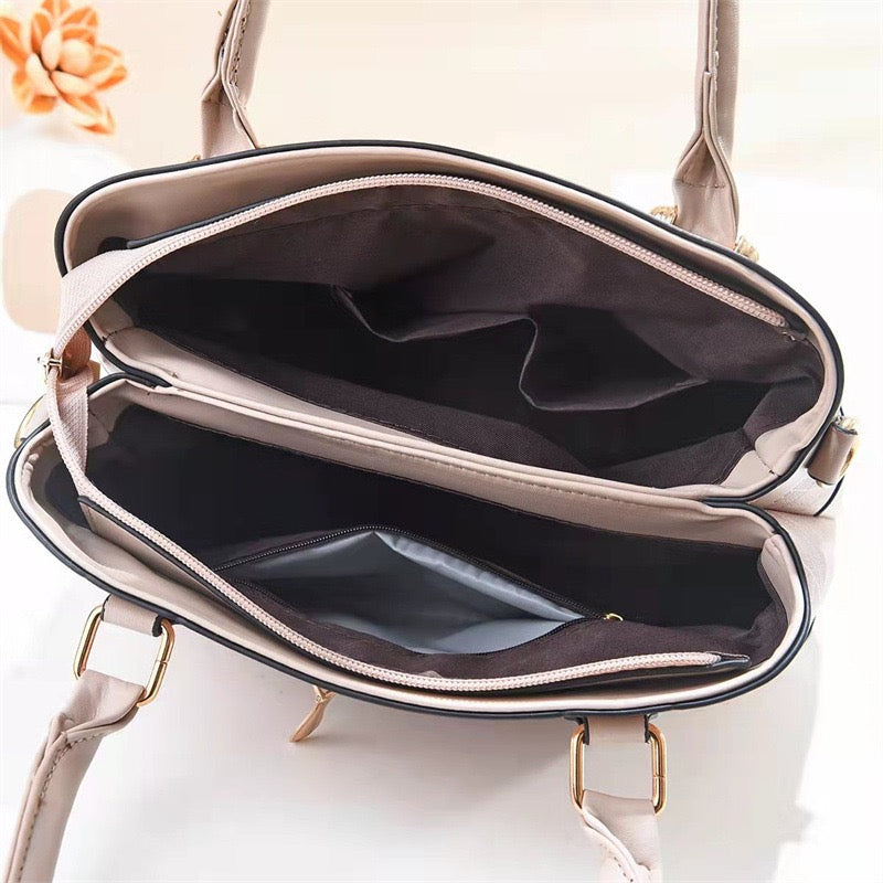 Girls Check Leather Handbags | Stylish & Functional | Makeup Bag 6910-5 GALAXY BAGS