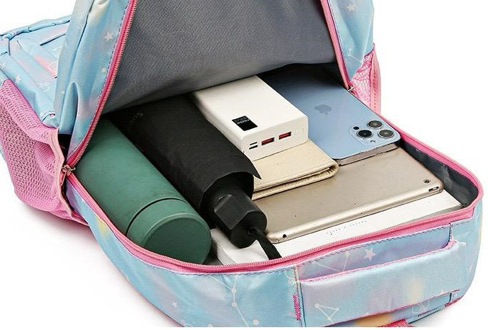 Blue School Bag For Kids 4227 GALAXY BAGS