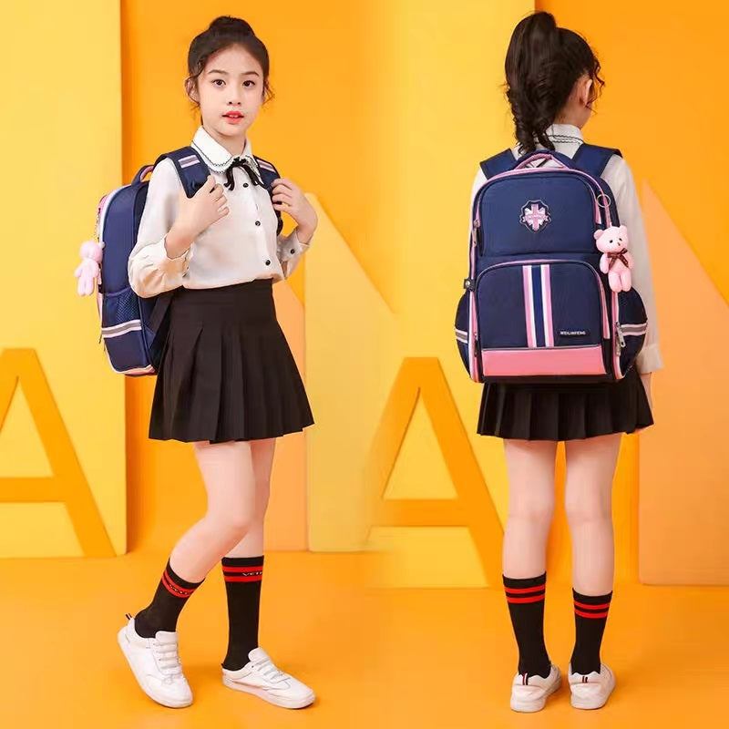 Stylish Blue Student School Bag for Kids - Model 4169 GALAXY BAGS