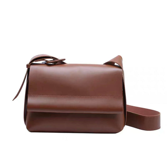 Brown Ladies Soft Leather Bag 603 GALAXY BAGS